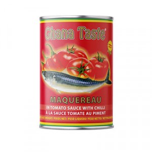 Maquereaux à la sauce tomate au piment - Ghana Taste - 425g