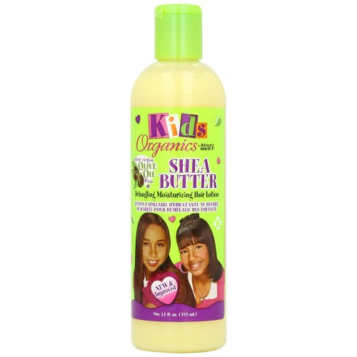 lotion capillaire hydratante et démêlante au beurre de karité - africa's best kids organics - 340ml cosmétiques