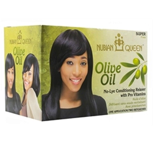 kit défrisage super olive oil - nubian queen cosmetic
