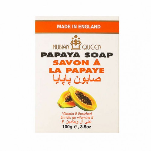 savon éclaircissant à la papaye - nubian queen - 100g cosmetic